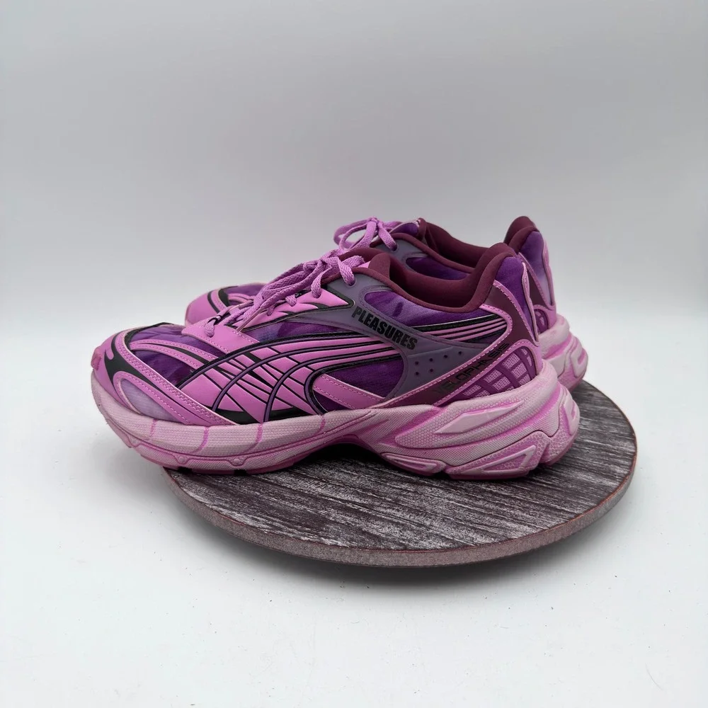 Puma Velophasis Pleasures Sneaker Mens Size 10 Pink Grape 391696-01 Streetwear